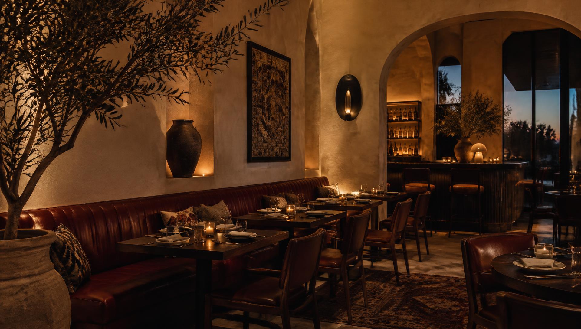 Candlelit Fridas dining room